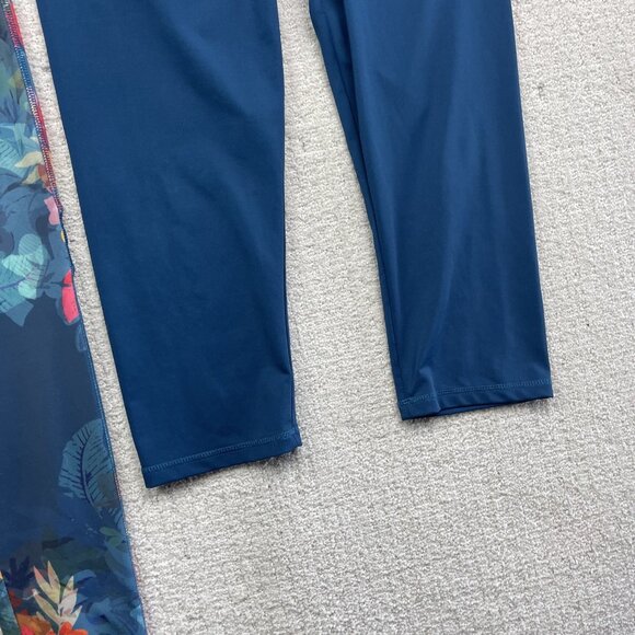 Lot x2 Surin Sport Leggings Athletic Gym / Yoga Floral AOP Tropical Women Sz M - Picture 4 of 16
